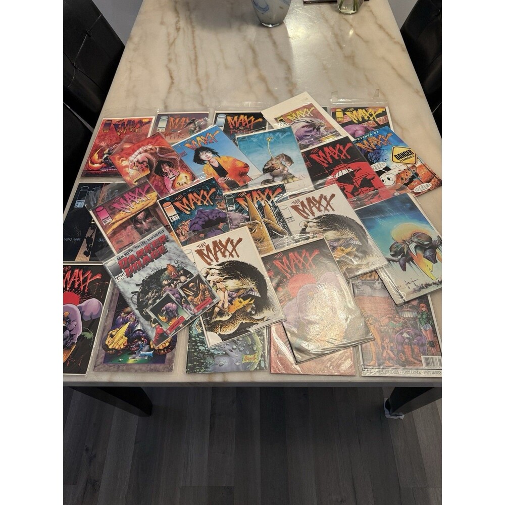 The Maxx Comic Book Collection Lot Sam Kieth Image Comics #1 Wizard 1/2 + Extras